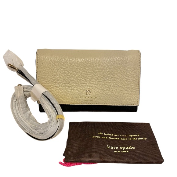 kate spade Handbags - New Kate Spade Saundra Southport Ave. Beige & Black Crossbody Bag